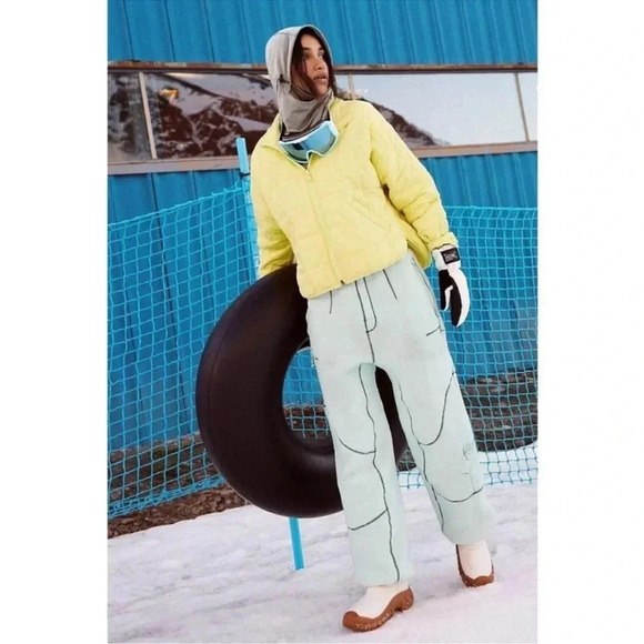 NWT Free People Pippa Puffer Jacket Lightweight Coat Quilted Lemon Yellow XS - Picture 12 of 14